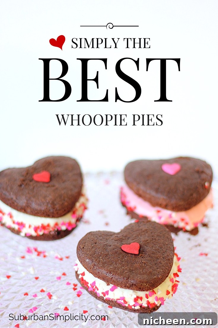 25 Cute DIY Valentine's Day Treats to Make and Gift 4 Simply the best Whoopie Pies. An oh, so yummy chocolate cake with creme filling.