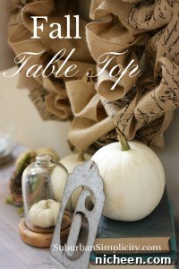 Fall Table Top Vignette
