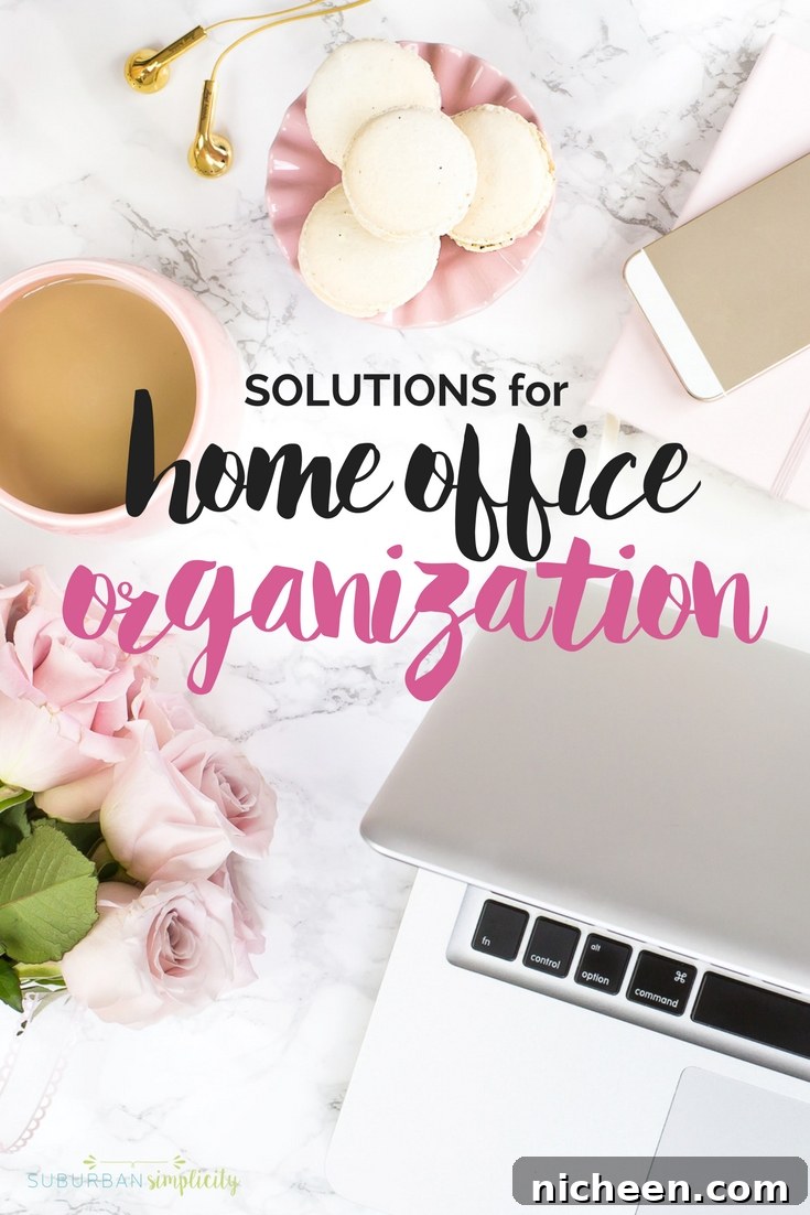 12 Office Organization Ideas for a Clutter-Free Desk 3 Finding Solutions for Home Office Organization can be a challenge. These organizing ideas will help crush your clutter and make it easy to store and find important documents and files.
