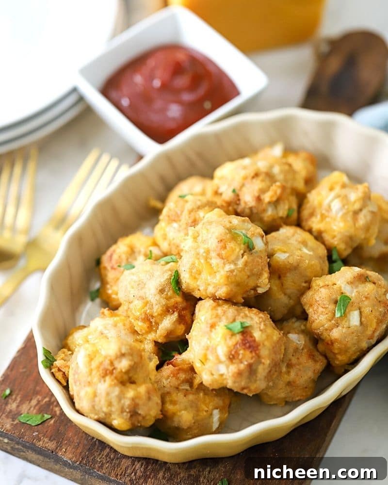 meatballs with chicken and cheese