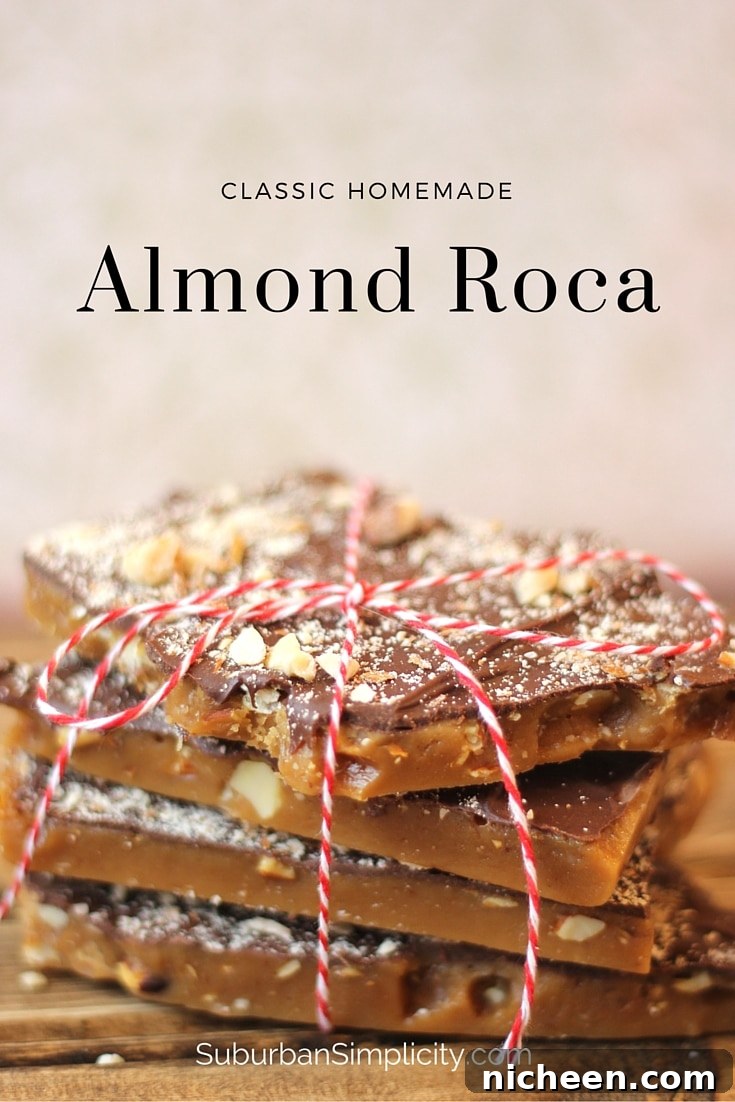 Amazing Homemade Almond Roca makes the perfect homemade treat or gift!