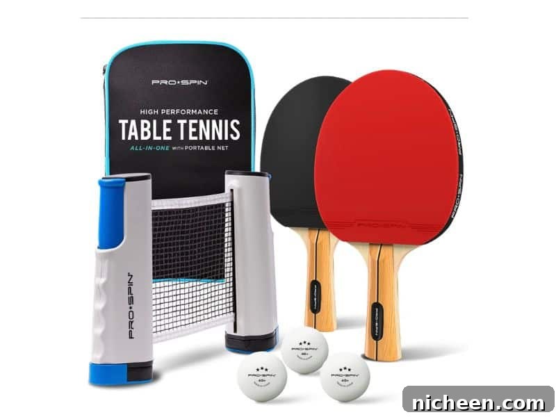 table tennis set.