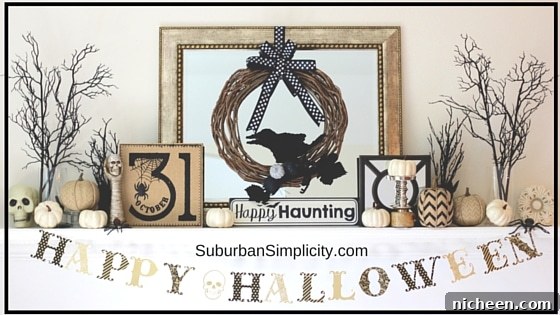 Halloween Mantel