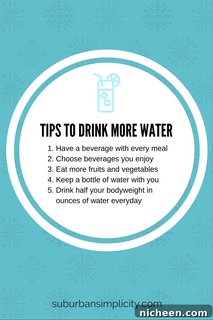 10 Science-Backed Reasons to Drink More Water 4 Tips for Drinking More Water