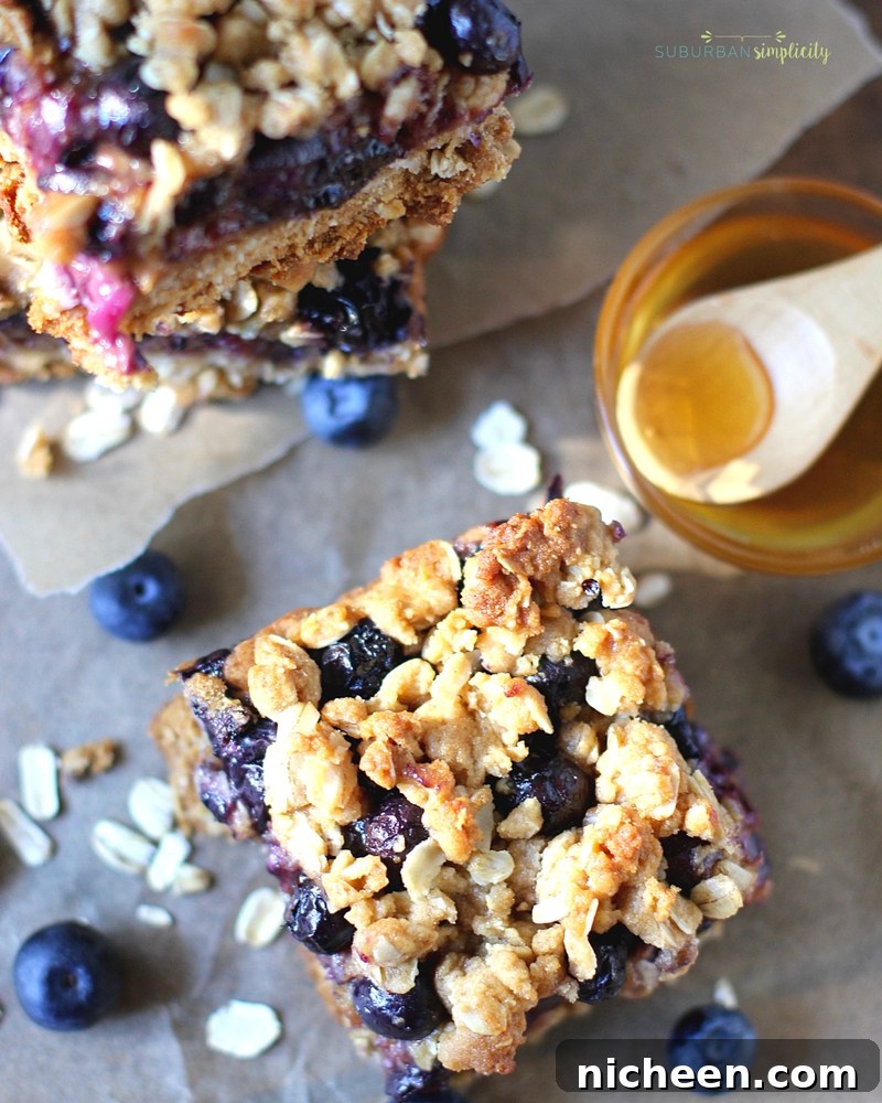 blueberry oatmeal bars